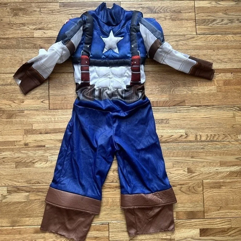Captain America Muscle Costume Size‎ Small 2t - Picture 2 of 10